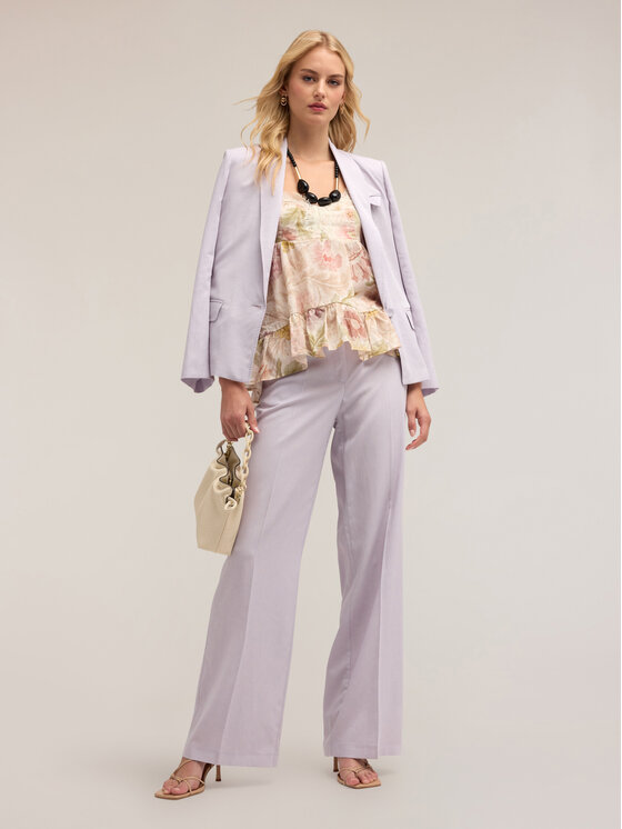 Motivi Motivi Pantaloni di tessuto P232Q304084N009 Viola Over Fit