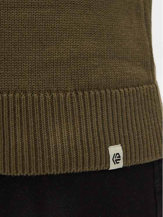 INDICODE INDICODE Pulover Skyler 35-768 Khaki Regular Fit