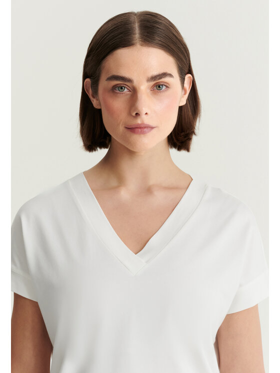 TATUUM TATUUM Bluzka MASEL Kremowy Classic Fit