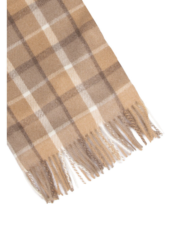 ALLORA BE UNIQUE ALLORA BE UNIQUE Scialle ciepły w kratę Beige