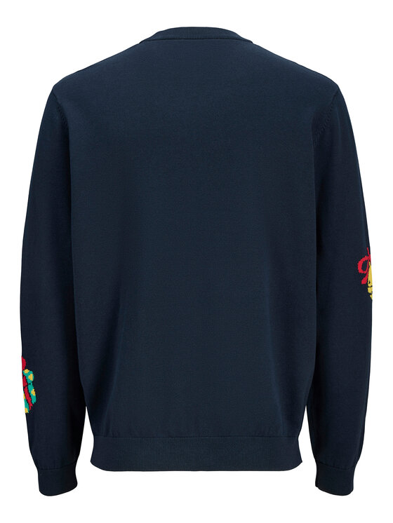 Jack & Jones Jack & Jones Pullover Holiday 12287994 Dunkelblau Relaxed Fit