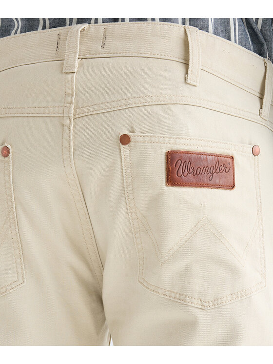 Wrangler Wrangler Spodnie materiałowe 112378995 Beżowy Regular Fit