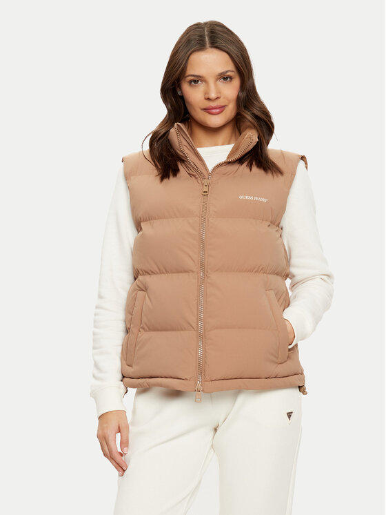 Guess Jeans Guess Jeans Bodywarmer W4BN59 WGII2 Beige Regular Fit