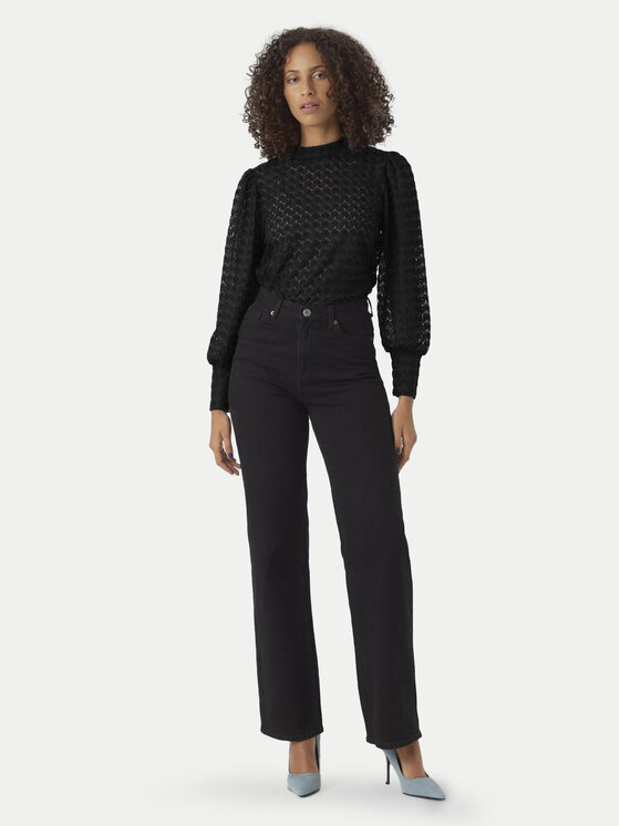 Vero Moda Vero Moda Μπλουζάκι Becca 10302894 Μαύρο Regular Fit