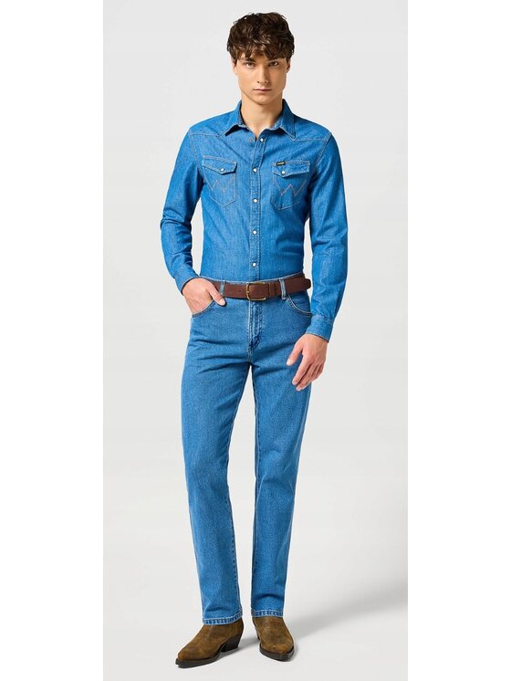 Wrangler Wrangler Jeansy Texas Niebieski Straight Fit