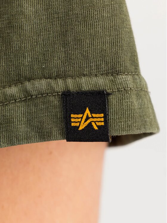 Alpha Industries Alpha Industries T-Shirt AI.258508 Zielony Regular Fit