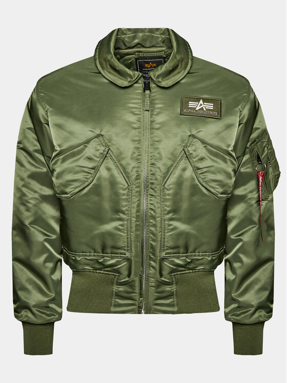 Alpha Industries Kurtka bomber AI.100102-01-3XL Zielony Core Fit | Modivo.pl