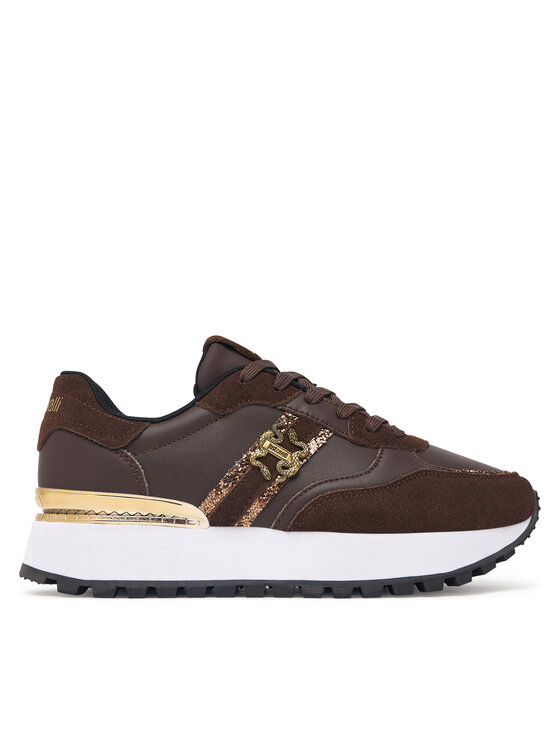 Just Cavalli Just Cavalli Sneakersy 81RA3SJ2 ZPC51 Brązowy ciemny