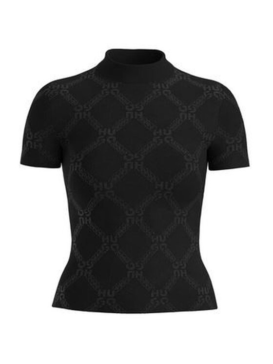 HUGO HUGO Sweter 50532491 10267653 01 972 Czarny Regular Fit