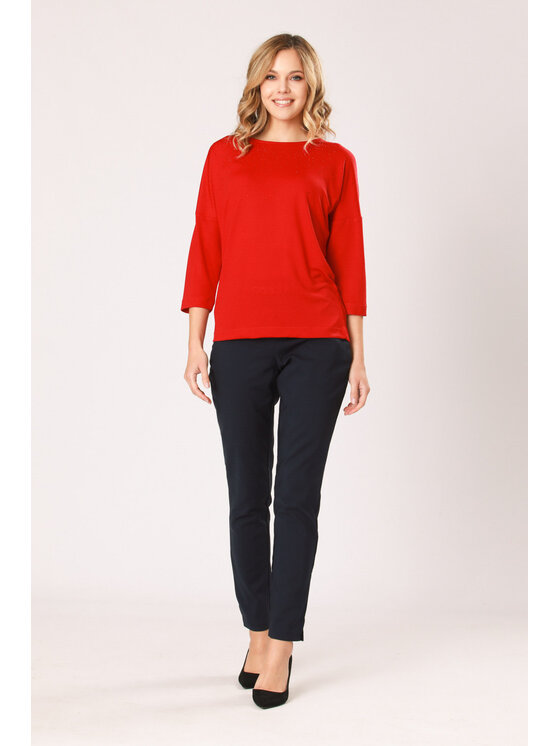 QUIOSQUE QUIOSQUE Halenka JETY BLOUSE Červená Regular Fit