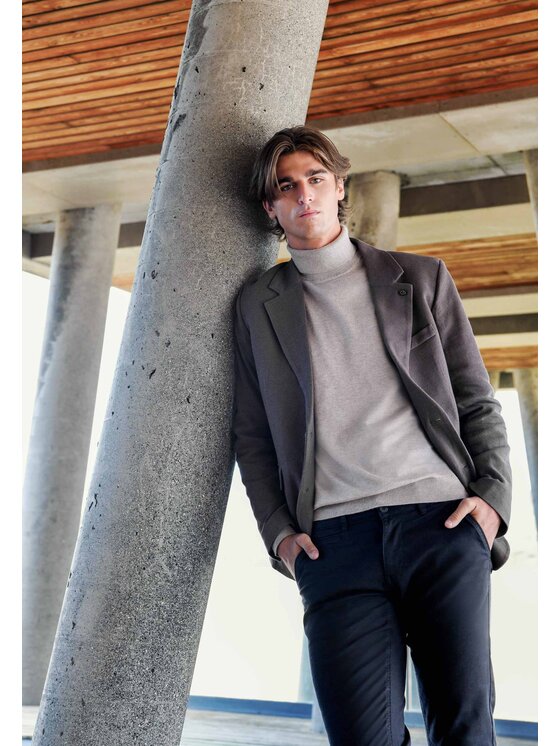 Volcano Męska Marynarka, rozmiar XXL, Brązowa, JB-ELON