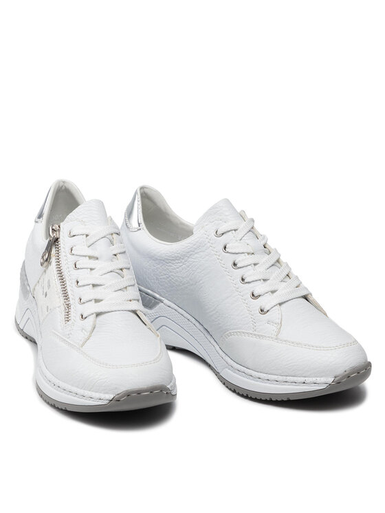 Rieker Rieker Sneakersy N4322-80 Bílá