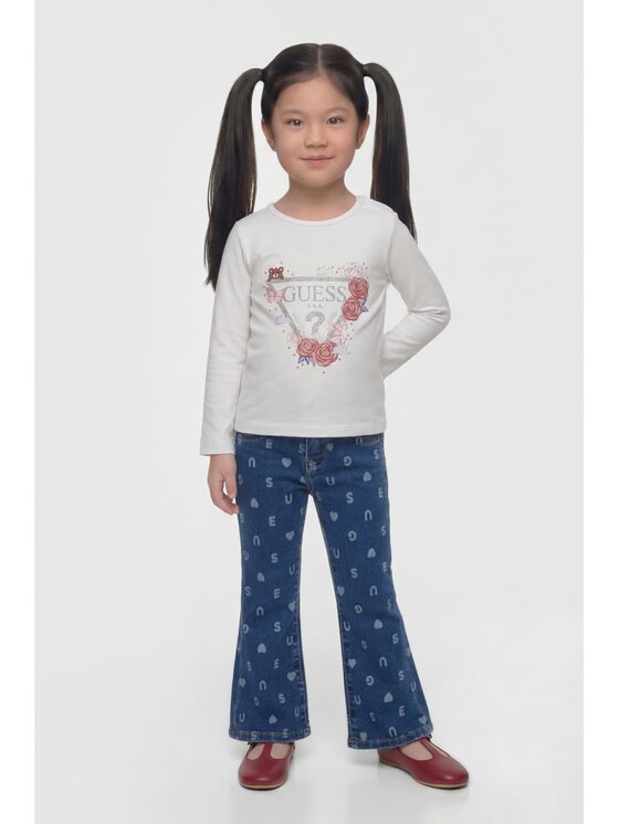 Guess Kids Guess Kids T-Shirt 183881 Bílá Classic Fit