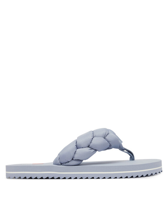 Tommy Jeans Tommy Jeans Šlepetės per pirštą Braided Thong Beach Sandal EN0EN02877 Žydra