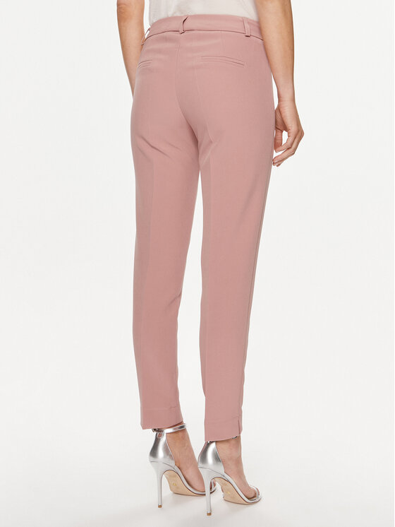 Maryley Maryley Hlače iz tkanine 24EB52Z/43BH Roza Regular Fit