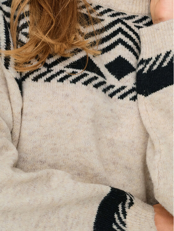 ONLY ONLY Гольф Victoria 15321179 Бежевий Regular Fit