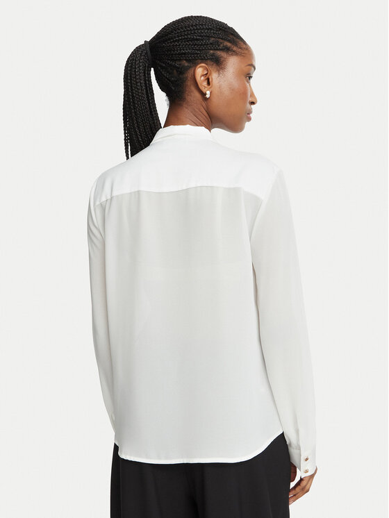 Fracomina Fracomina Marškiniai FY26WT6017W41201 Kreminė Regular Fit