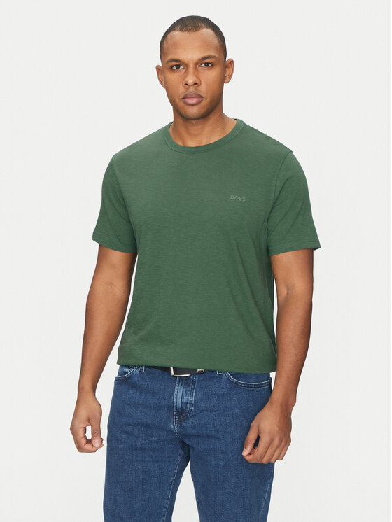 T-Shirt BOSS, Velikost:S, Barva: Zelená, Tegood 50508243