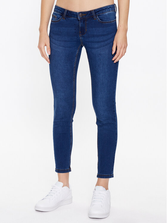 Noisy May Džínsy Allie 27024944 Tmavomodrá Skinny Fit