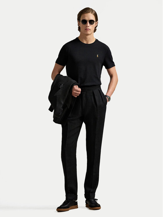 Polo Ralph Lauren Polo Ralph Lauren Marškinėliai 710740727 Juoda Slim Fit