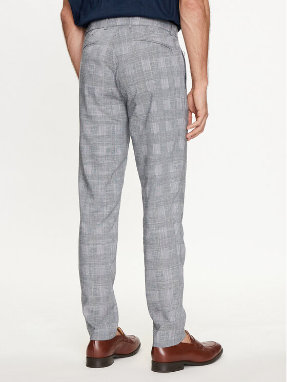 Bugatti Bugatti Chinosy 4380 56213A Niebieski Slim Fit