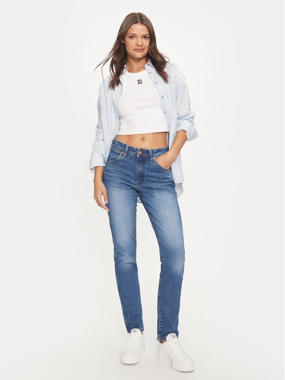 Wrangler Wrangler Traperice Piper 112356405 Plava Slim Fit
