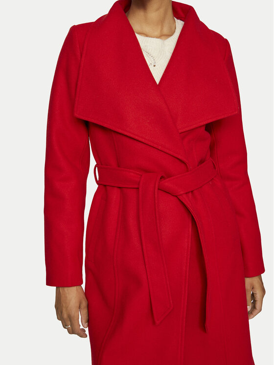 Vila Vila Cappotto invernale Dica 14104996 Rosso Regular Fit