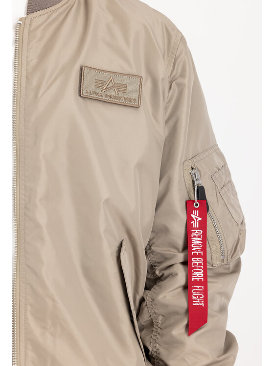 Alpha Industries Alpha Industries Kurtka bomber 126101 Beżowy Slim Fit