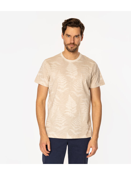 Lee Cooper Lee Cooper T-Shirt FERN 3170 Beżowy Regular Fit