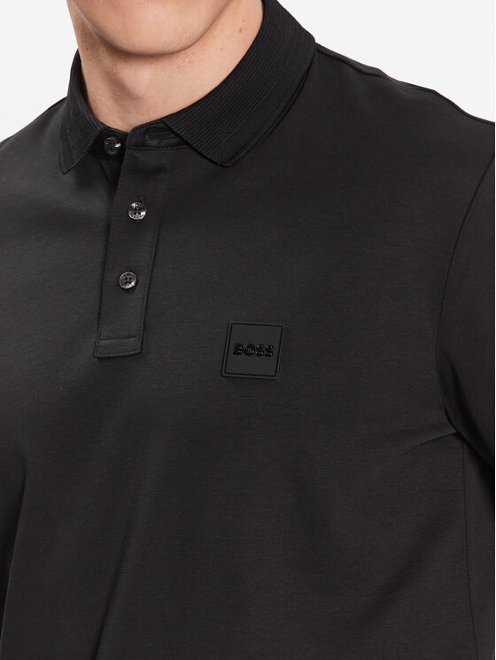 BOSS Boss Polo särk 50486953 Must Regular Fit