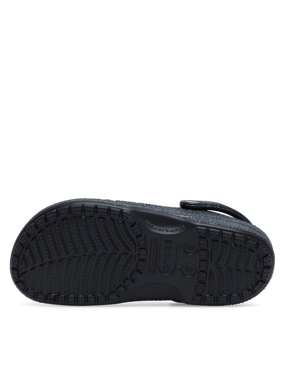 Crocs Crocs Natikače BAYA GLITTER CLOG 205925-001 Crna