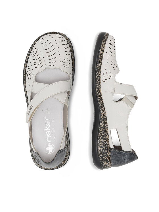 Rieker Rieker Pantofi 46375-60 Alb