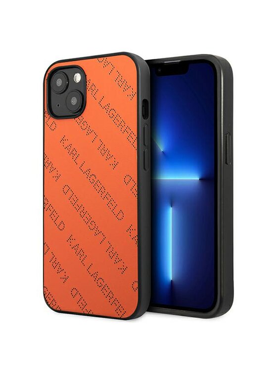KARL LAGERFELD KARL LAGERFELD Etui na telefon iPhone 13 Pomarańczowy