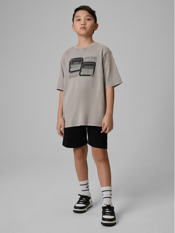 4F 4F Szorty sportowe BASIC+ Czarny Regular Fit