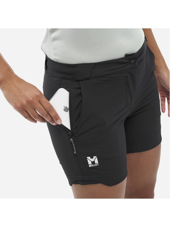 Millet Millet Szorty sportowe Ubic Stretch Short W Czarny Regular Fit