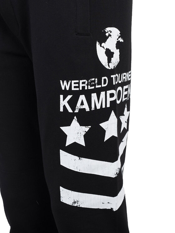Bikkembergs Bikkembergs Παντελόνι υφασμάτινο C 1 048 85 E 1978 Μαύρο Regular Fit