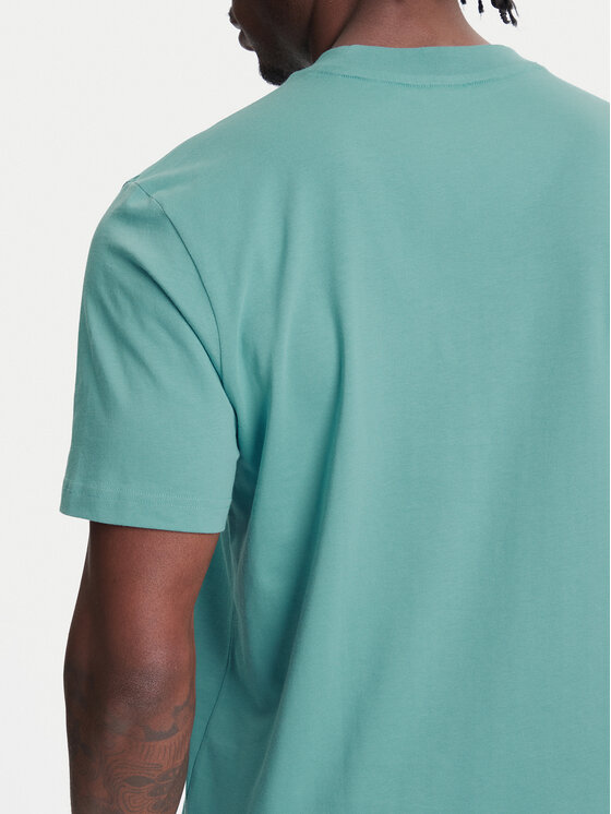 adidas adidas T-shirt Essentials Linear JX5707 Tirkizna Regular Fit