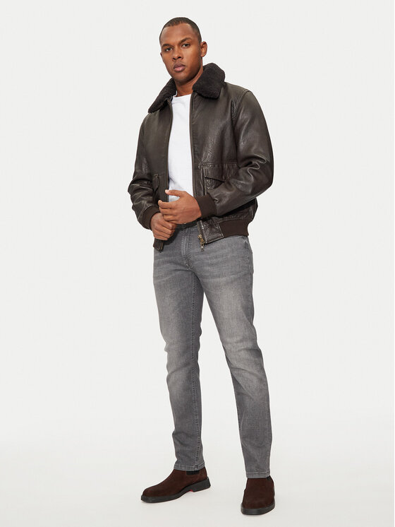 Hechter Paris Hechter Paris Jeansy 26050 142361 Šedá Regular Fit