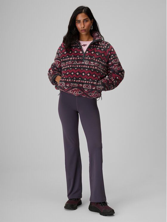 4F 4F Polar COMMERCIAL Bordowy Loose Fit