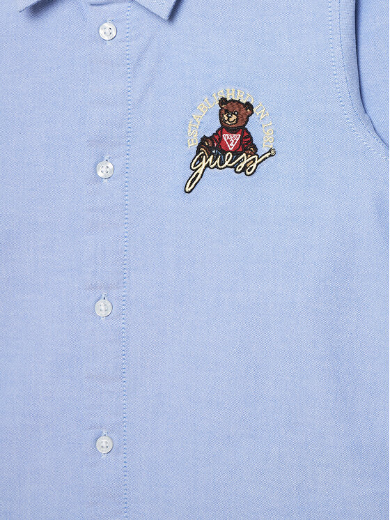 Guess Guess Camicia N5RH10 W9CL0 Blu Regular Fit