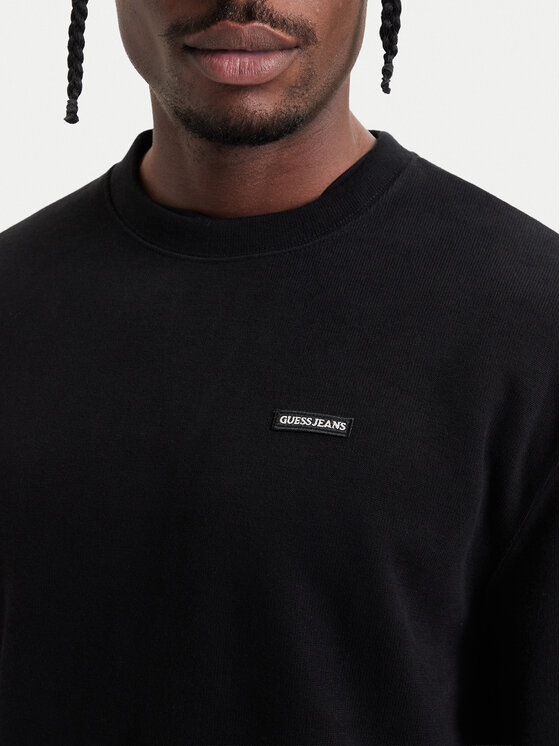 Guess Jeans Guess Jeans Sweatshirt M6BQ03 K5404 Schwarz Regular Fit