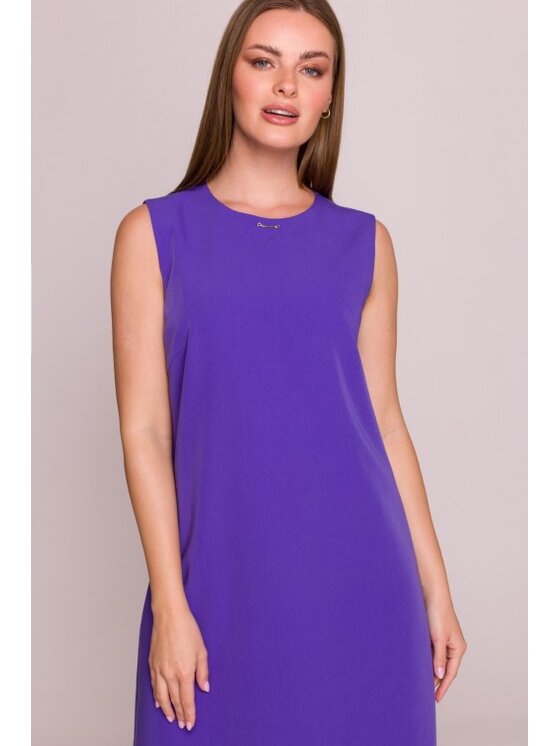 Stylove Stylove Sukienka codzienna S408 Fioletowy A-Line Fit