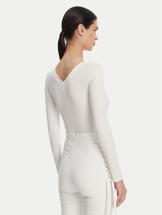 Elisabetta Franchi Elisabetta Franchi Body BO-019-51E2-V350 Fehér Slim Fit