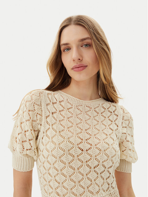 TWINSET TWINSET Rochie tricotată 251TT3172 Bej Regular Fit