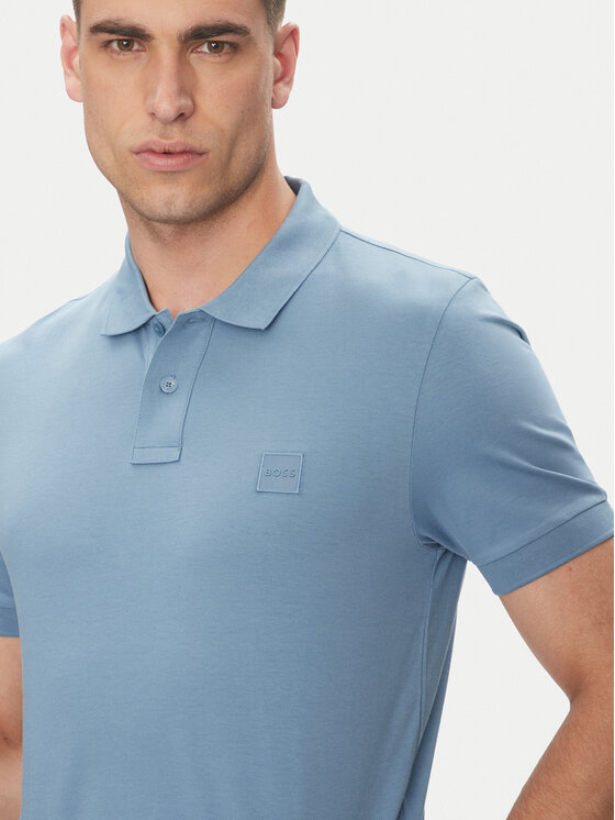 BOSS BOSS Polo Passenger 50507803 Niebieski Slim Fit