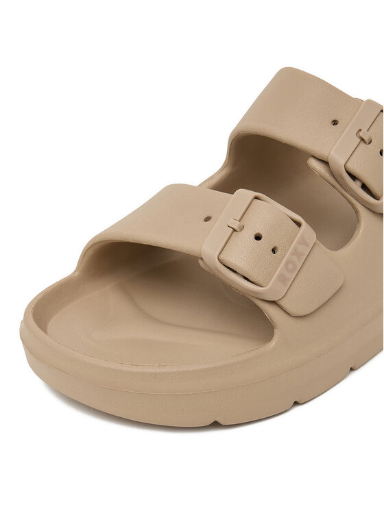 Roxy Roxy Klapki CEOWB-835120 Beżowy