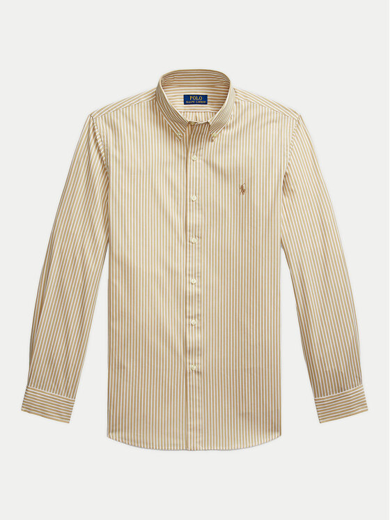 Polo Ralph Lauren Polo Ralph Lauren Marškiniai 710929346014 Smėlio Custom Fit