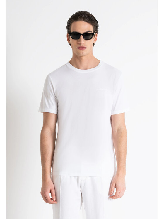 Antony Morato Antony Morato T-shirt MMKS02366-FA100231 Bianco Shirt Fit