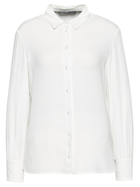 Marella Marella Cămașă Xanadu 31110811200 Alb Regular Fit