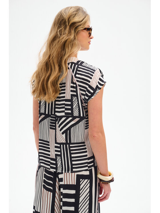 blue shadow blue shadow Bluzka Softly Czarny Regular Fit